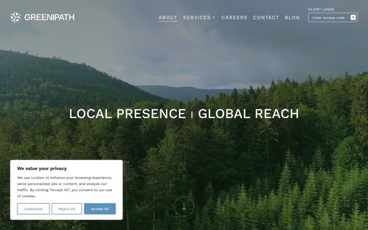 Screenshot of greenipath.com