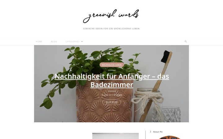 Screenshot of greenishwords.at