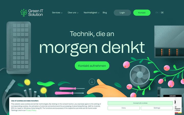 Screenshot of greenit-solution.com