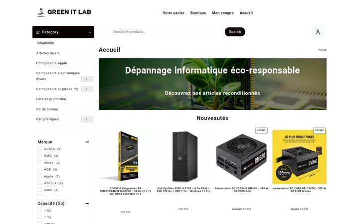 Screenshot of greenitlab.com