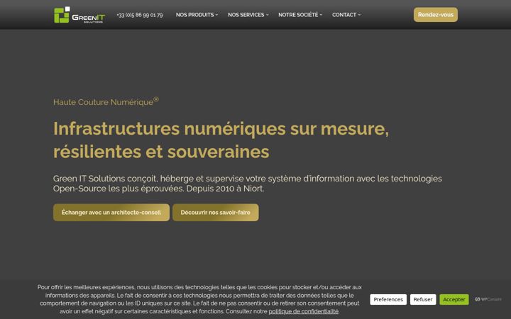 Screenshot of greenitsolutions.fr