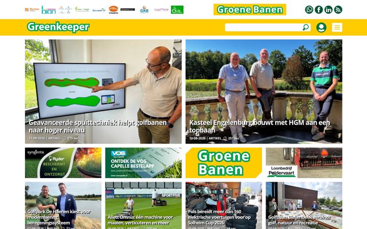 Screenshot of greenkeeper.com