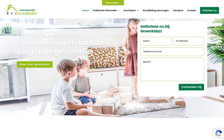 Screenshot of greenkidzz.nl
