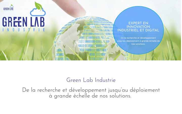 Screenshot of greenlabindustrie.com