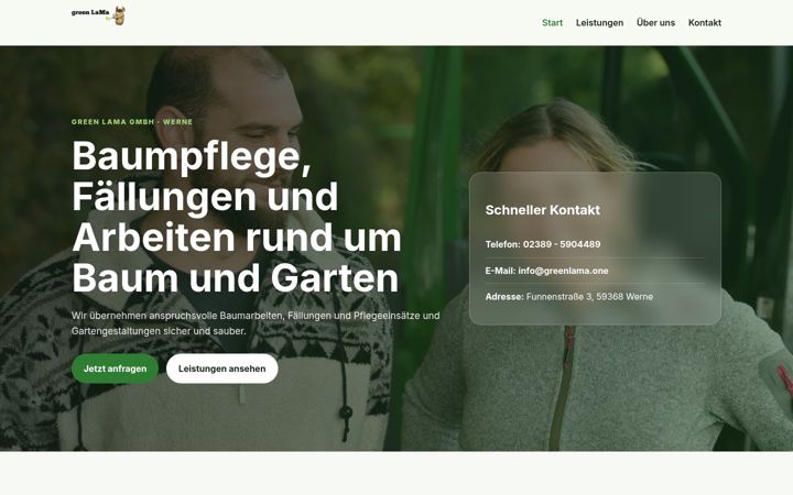 Screenshot of greenlama.one