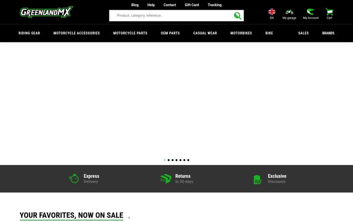 Screenshot of greenlandmx.co.uk