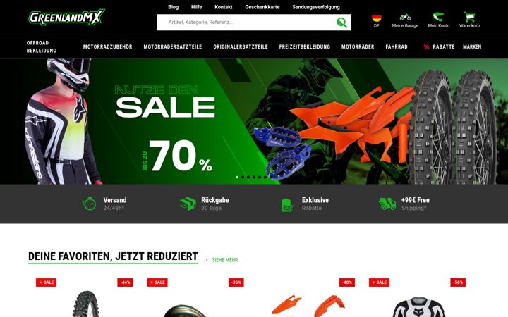 Screenshot of greenlandmx.de