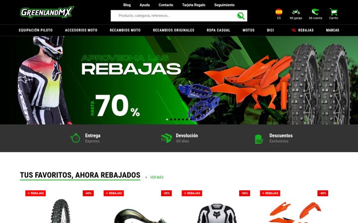 Screenshot of greenlandmx.es