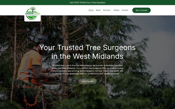 Screenshot of greenlandservices.co.uk