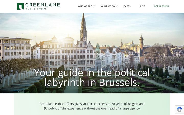 Screenshot of greenlane.brussels