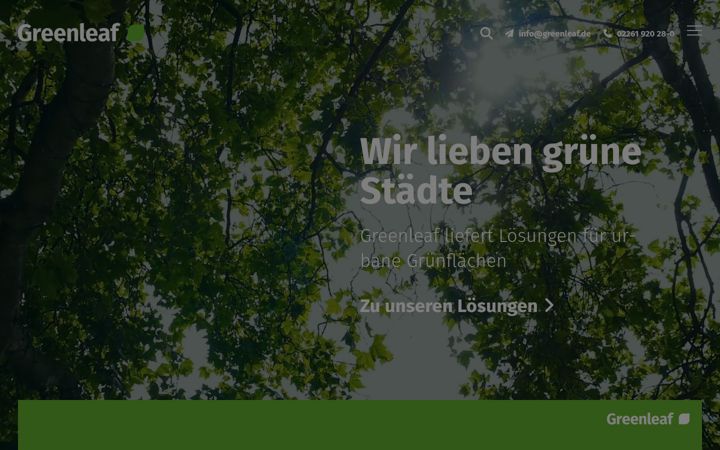 Screenshot of greenleaf.de