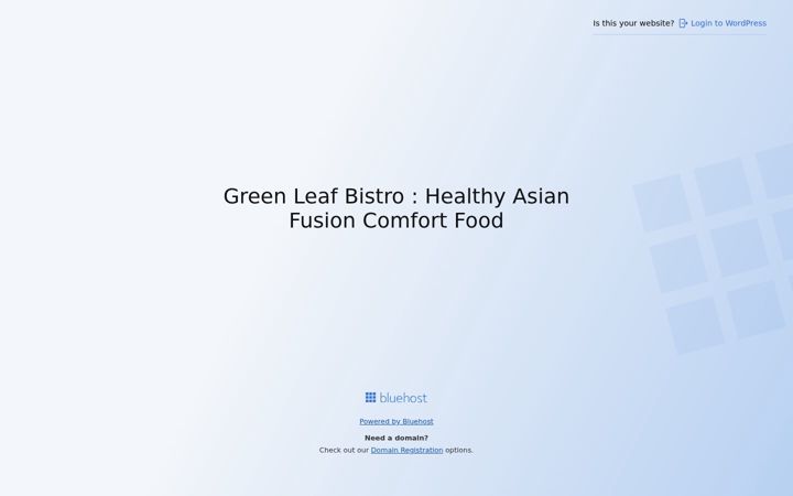 Screenshot of greenleafbistro.com
