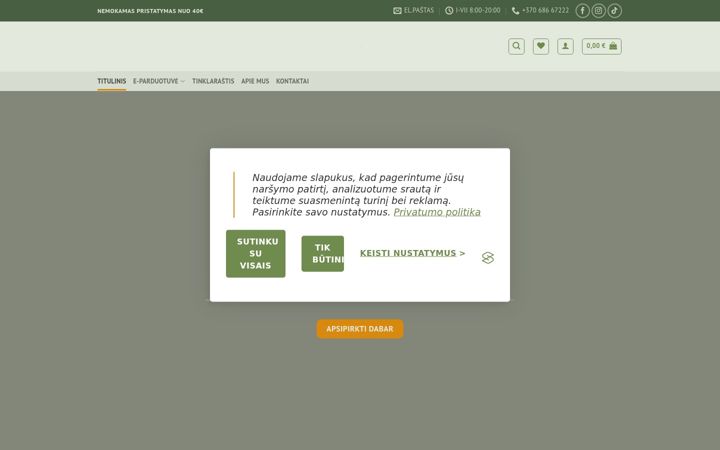 Screenshot of greenleaves.lt