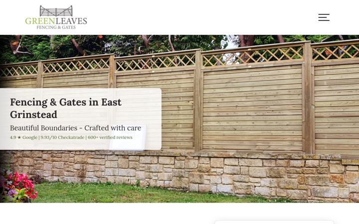 Screenshot of greenleavesuk.com