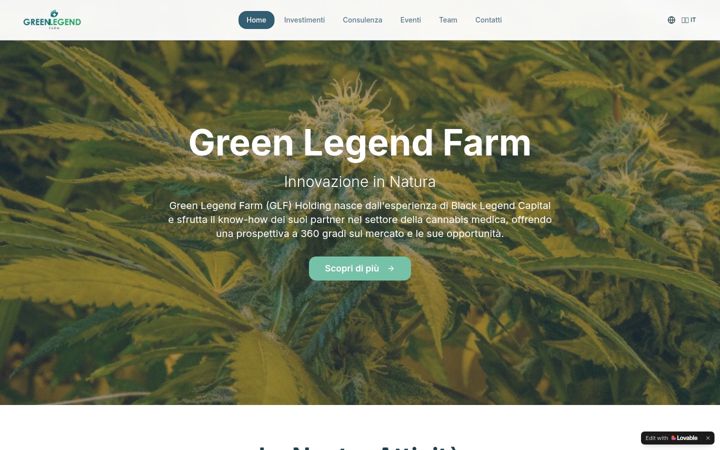 Screenshot of greenlegendfarm.it