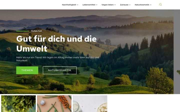 Screenshot of greenlifehub.de