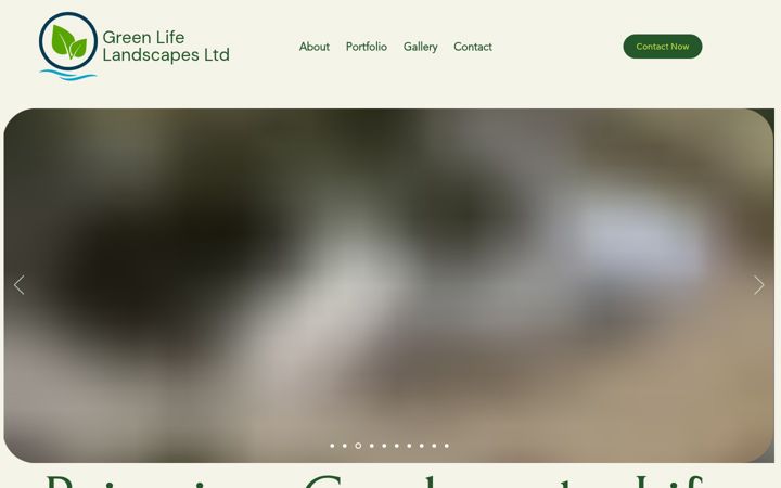 Screenshot of greenlifelandscapesltd.co.uk