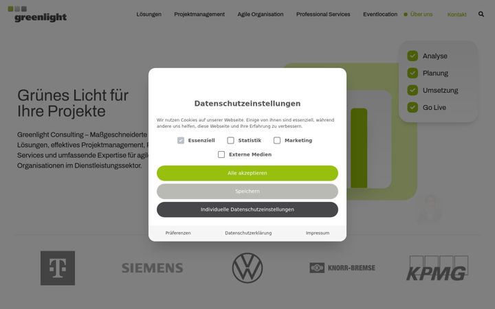 Screenshot of greenlight-consulting.com