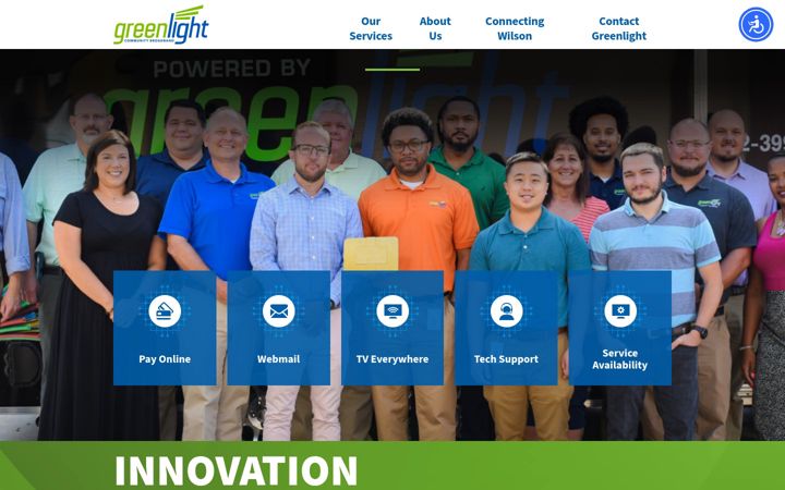 Screenshot of greenlightnc.com