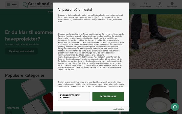 Ekrano kopija greenline.dk