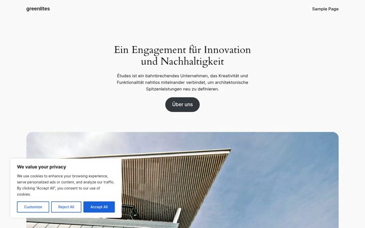 Screenshot of greenlites.de