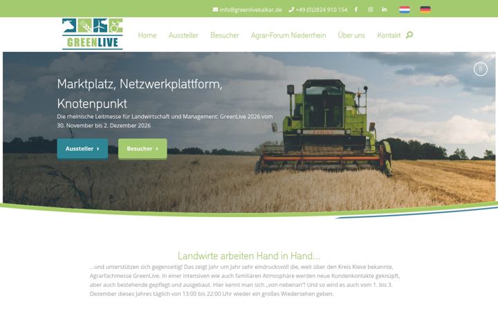 Screenshot of greenlivekalkar.de