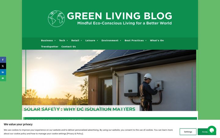 Screenshot of greenlivingblog.org.uk