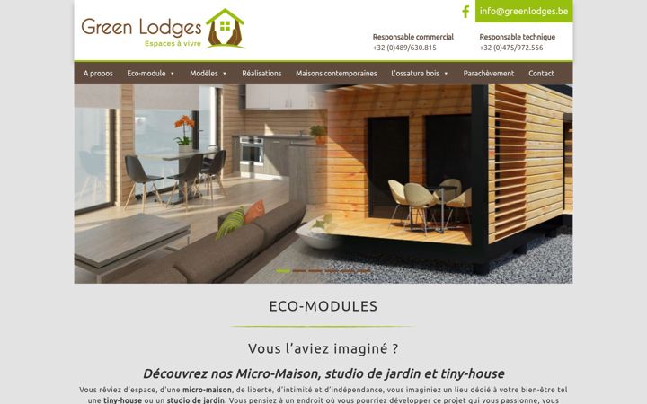 Screenshot of greenlodges.be