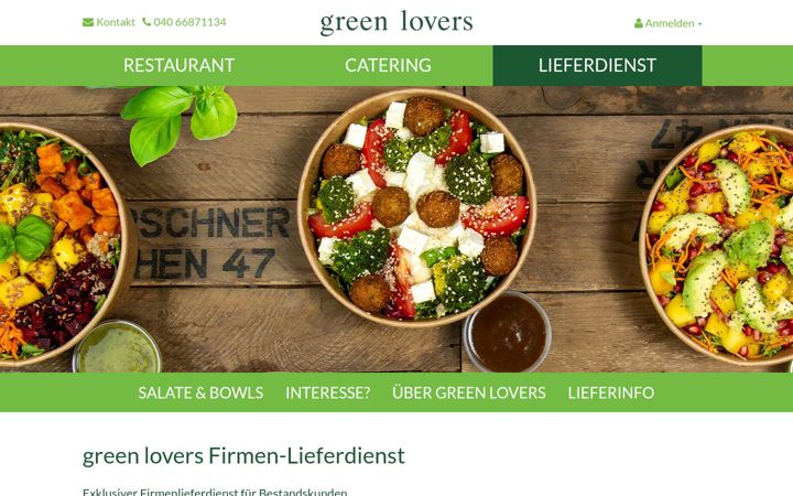 Screenshot of greenlovers-firmenlieferdienst.de