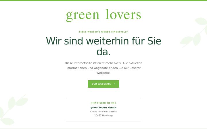 Screenshot of greenlovers-navigator.de