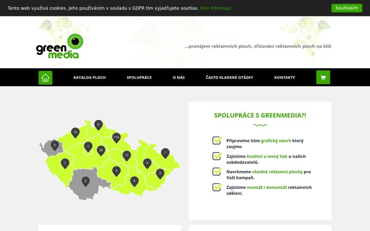 Screenshot of greenmedia.cz