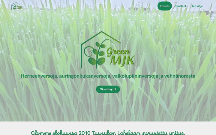 Screenshot of greenmjk.fi