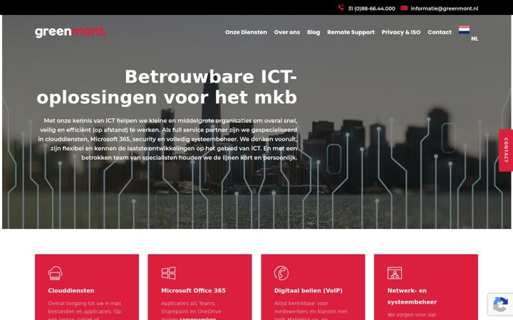 Screenshot of greenmont.nl
