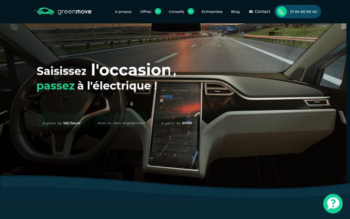 Screenshot of greenmove.fr