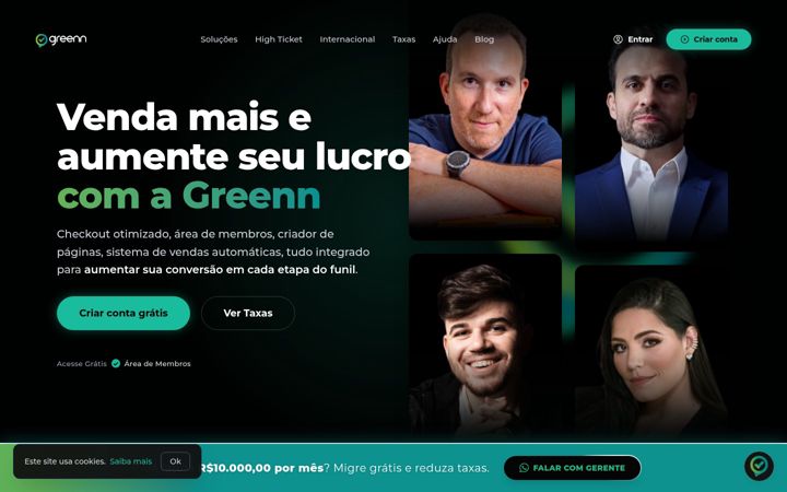 Screenshot of greenn.com.br
