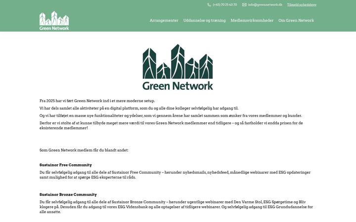 Screenshot of greennetwork.dk