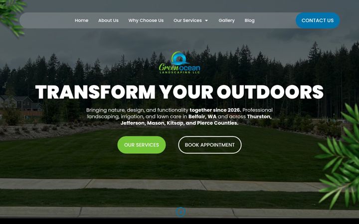Screenshot of greenoceanlandscaping.com