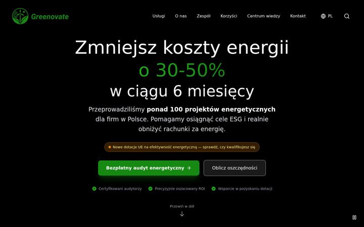 Screenshot of greenovate.pl