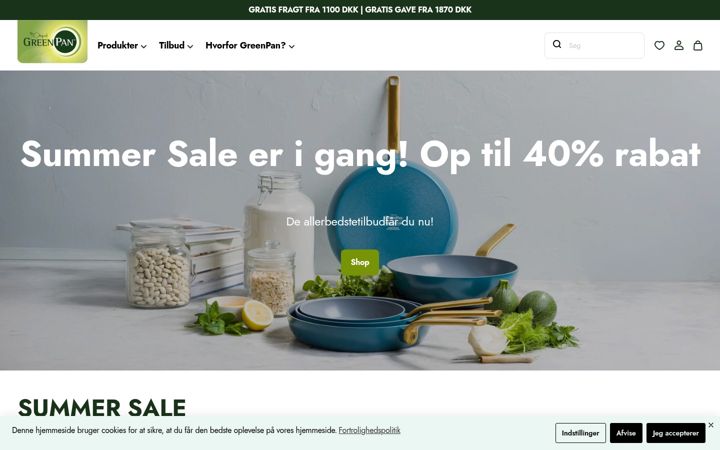 Screenshot of greenpan.dk