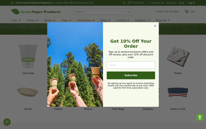 Screenshot of greenpaperproducts.com