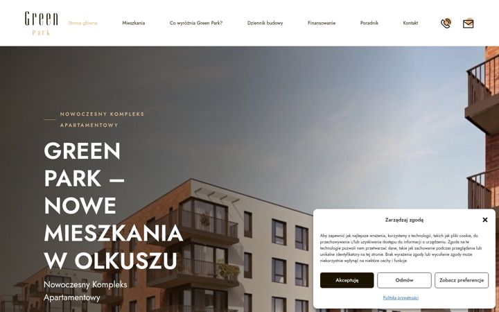 Screenshot of greenpark-olkusz.pl