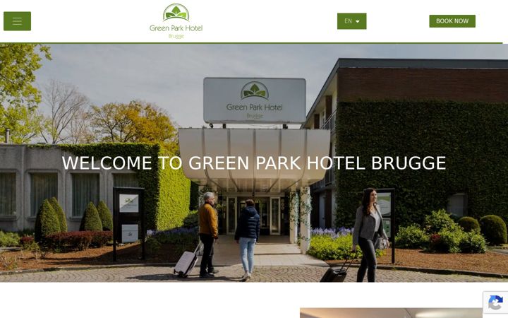 Screenshot of greenparkhotelbrugge.com
