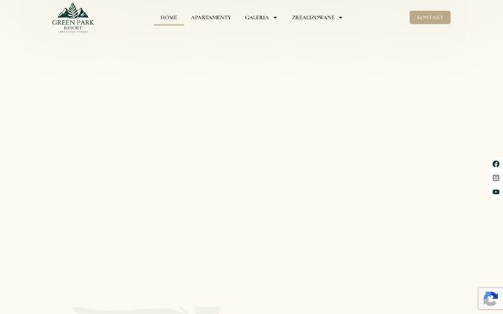 Screenshot of greenparkszklarska.pl