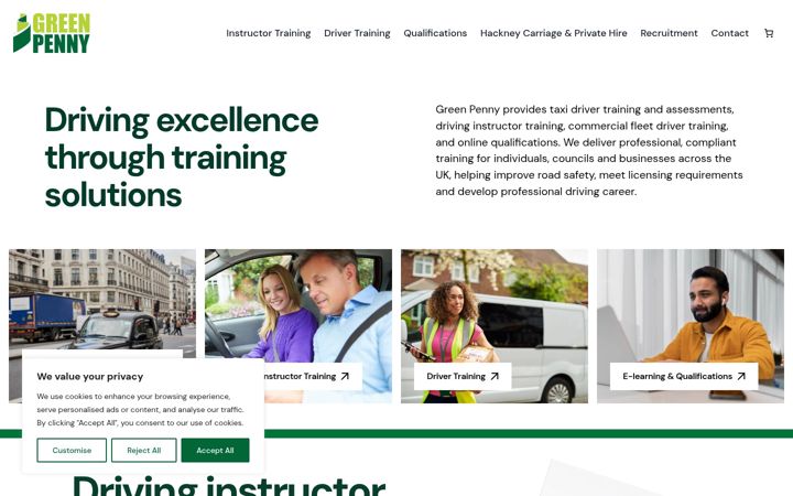 Screenshot of greenpenny.co.uk