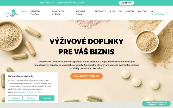 Screenshot of greenpharm.sk