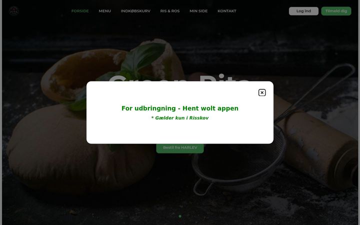 Screenshot of greenpita.dk