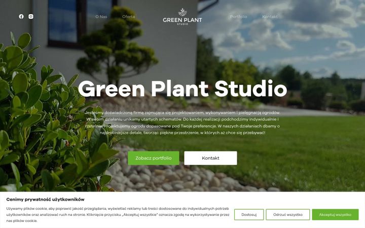 Screenshot of greenplant.studio