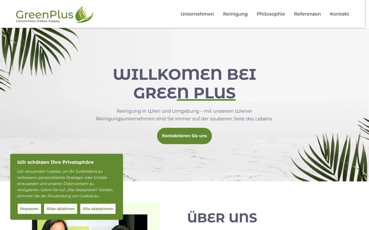 Screenshot of greenplus.at