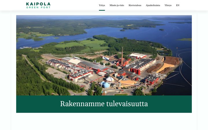 Screenshot of greenport.fi