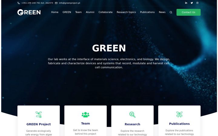 Screenshot of greenproject.pt